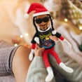 Snoop Dogg on a Stoop Christmas Elf Doll, 12" Small Plush Toys Shelf
