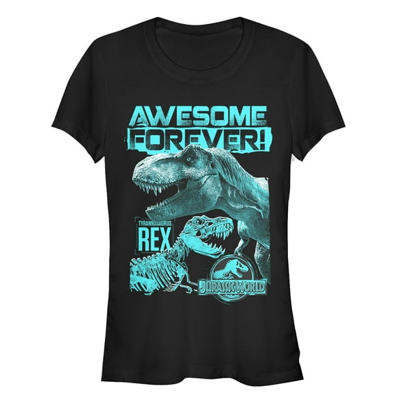 Junior's Jurassic World: Fallen Kingdom Forever T.Rex  Graphic Tee Black Medium