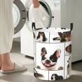 thumbnail image 5 of Naloa Pedigree dogs collage Round Large Laundry Basket, Toy Storage for Hamper Kids Room,Toy Storage-Medium, 5 of 6