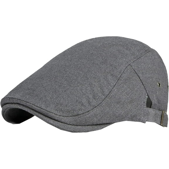 CoCopeaunts Newsboy Hats for Men Spring Autumn Adjustable Ivy Flat Cap Male Female Artist Painter Beret Hat Classic Cabbie Hat