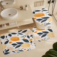thumbnail image 6 of Fruit (55) Shower Curtain Set 4PCs with Hooks Waterproof Bathroom Toilet Mat Lid Decor 4pcs, 6 of 8