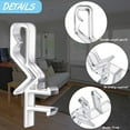 thumbnail image 6 of 20 PCS valance clip window blind clip clear plastic valance retaining clip hidden valance clip for horizontal blinds, 6 of 6