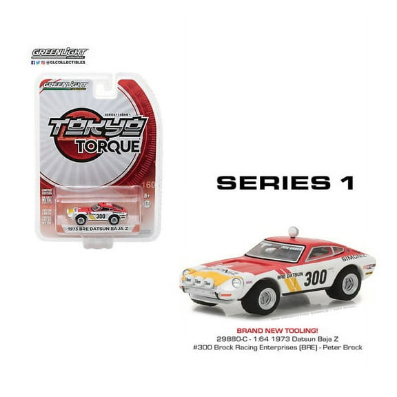 GREENLIGHT 1:64 TOKYO TORQUE SERIES 1 - DATSUN 240Z #300 BRE PETER B. 29880-C