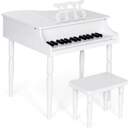 Best Choice Products Kids Classic 30-Key Mini Piano w/ Lid  Bench  Folding Music Rack  Song Book  Stickers - White price history on PriceWatchPro