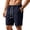 Navy, variant on hlysgo Mens Texture Elastic Waist Shorts Big and Tall Drawstring Lightweight Short Casual Summer Beach Shorts with Pockets Navy,2xL