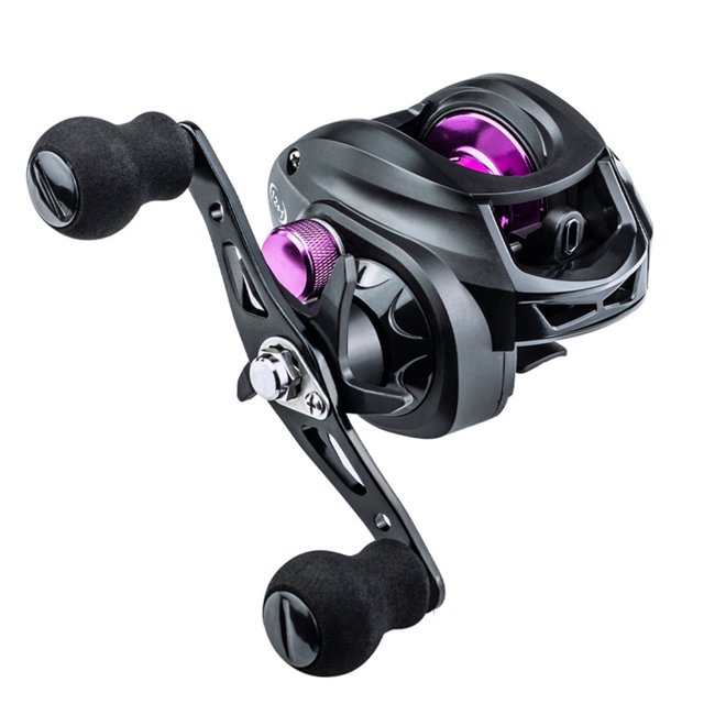 Carrete De Lanzamiento De Cebo Carrete de baitcasting 7,2: 1 12 + 1BB rueda de pesca de balsa de freno magnético de mano izquierda derecha Tmvgtek Para Estrenar