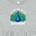thumbnail image 4 of Inktastic Peacock Girls Baby Dress, 4 of 5