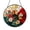 Acrylic 3.5 Inch, variant on Floral Hand Fan Stained Glass Suncatcher Window Hanging Decor, Red Sunrise Flower Decorative Glass Style Window Panel, Botanical Nature Theme Art Ornament for Home Window Decoration