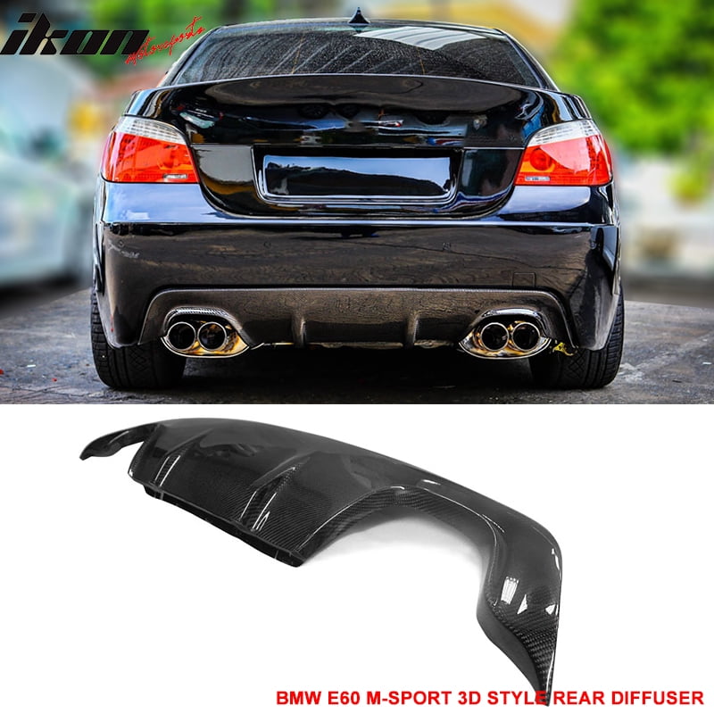 Rear Splitter Lip Carbon Fiber fit BMW E60 528i 535i 550i w// OEM M Tech Bumper