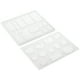 thumbnail image 1 of Molde de resina de silicona Uxcell, paquete de 2 moldes de resina epóxica para llaveros con agujeros colgantes para hacer manualidades DIY, 1 of 6
