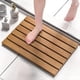 thumbnail image 1 of Alfombra de baño y ducha Domax de madera de bambú antideslizante e impermeable, 1 of 8