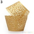 thumbnail image 7 of Cheers.US 12X Pearl Lace Filigree Wedding Cupcake Wrapper Baking Cake Cups Wraps Party Decoration Laser Cut, 7 of 7