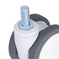 thumbnail image 3 of 3in Caster Wheel TPR Universal Wheels with M12 Threaded Stem Office Chair Replacement Parts, 3 of 4