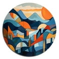 thumbnail image 2 of Designart "Perspectives of Mid Century II" Modern Midcentury Metal Round Art Living Room, 2 of 5
