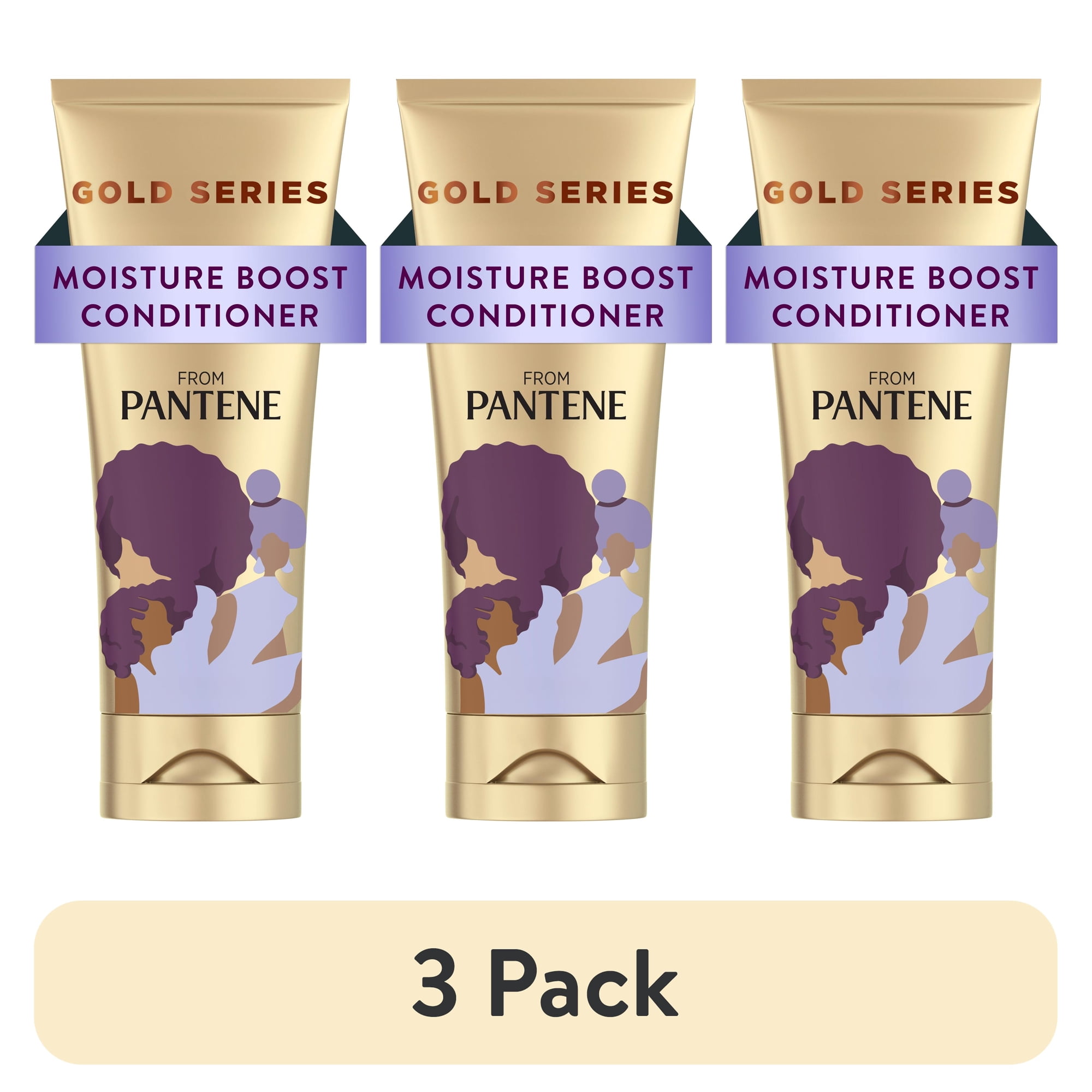 (3 pack) Pantene Pro-V Conditioner Moisture Boost, Gold Series, 11.1 fl oz