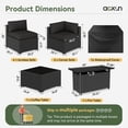 thumbnail image 3 of Aoxun 8 Piece Patio Furniture Set with 44” Fire Pit Table Wicker Rattan Patio Sectional Sofa Set Outdoor Seating Furniture with Thickened Cushion, Black, 3 of 7