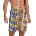 thumbnail image 2 of Naloa Funny Dogs Family Men's Short Pajama Pants, Lounge Comfort Shorts with Elasticized Waistband and Side Pockets - XX-Large, 2 of 9