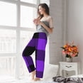 thumbnail image 5 of Honiee Purple Buffalo Plaid for elegant Women's Lounge Pants and Pajama Pants, crafted for ultimate comfort in your sleepwear essentials-X-Large, 5 of 6