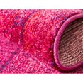 thumbnail image 3 of Unique Loom Medici Tapis Abstrait en Détresse 9' x 12' Rectangle Fuchsia/rouge, 3 of 5
