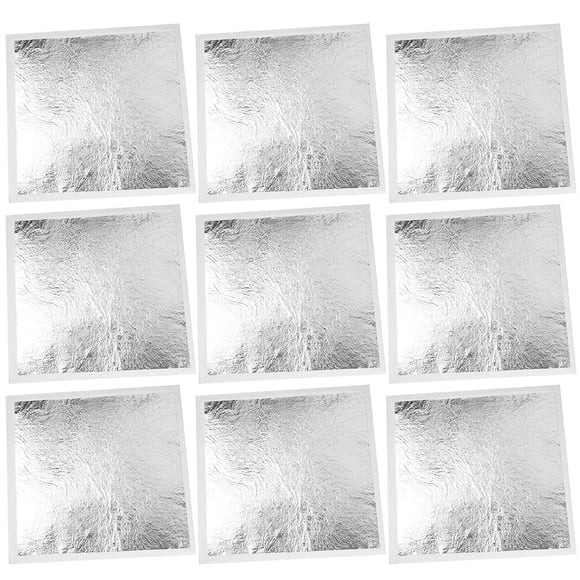 Hoja de plata de la hoja de imitación de la hoja de oro 200pcs para la decoración de las manualidades