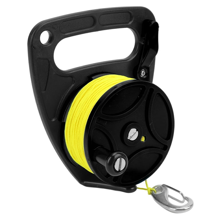 Kayak Anchor Rope Reel, High Visibility Dive Reel Multi Purpose For Water  Sports Black Wheel