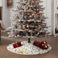 thumbnail image 4 of Sikiie Colorful Mushrooms and Plants Nativity Christmas Tree Skirt, Jesus Christian Winter Holiday Tree Mat Decoration(30-48IN)30", 4 of 6