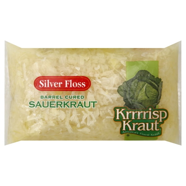 Silver Floss Naturally Fermented Shredded Kraut, 2 lb Bag