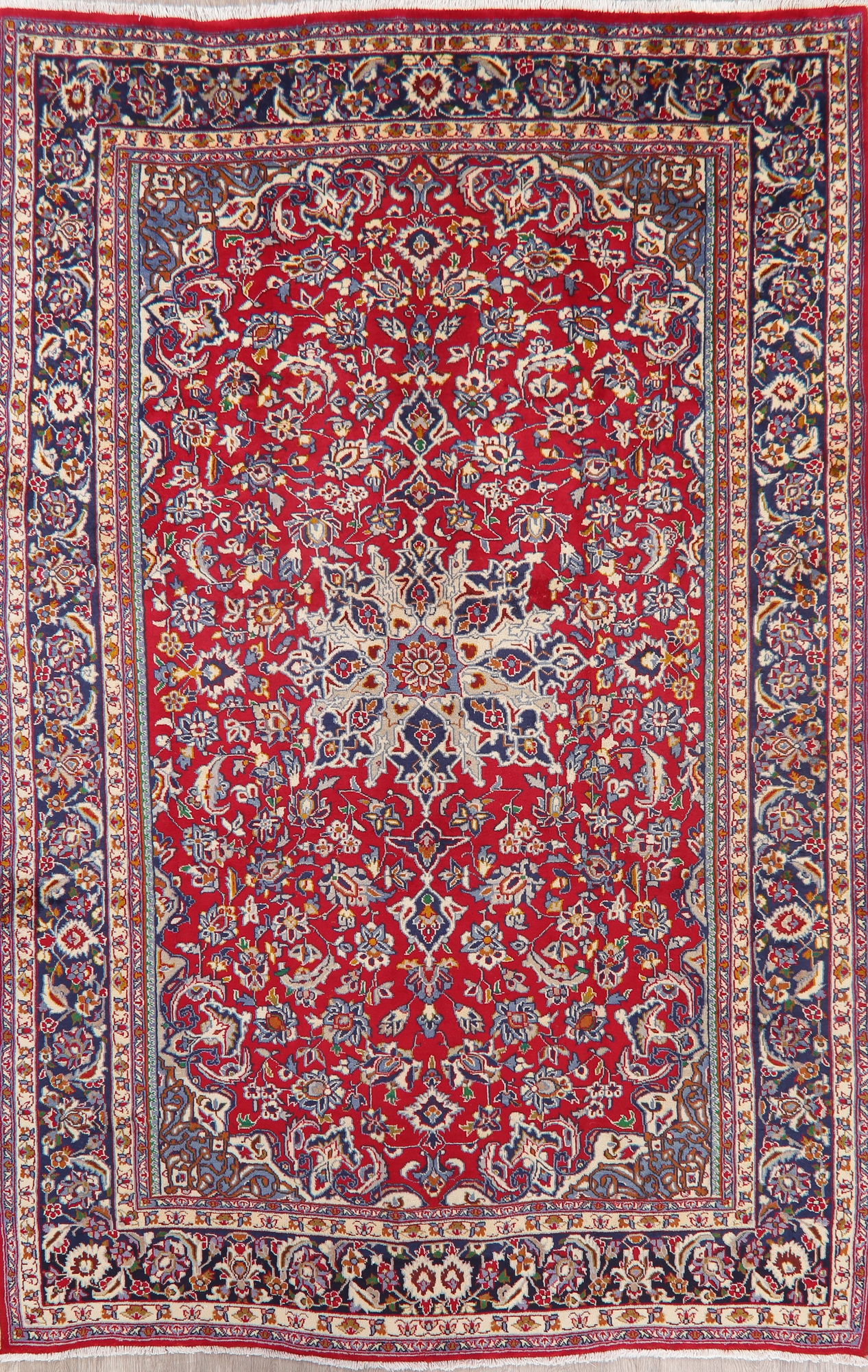 Rugselect Red Najafabad Oriental 7x11 Carpet Hand Knotted Area Rug Wool Walmart Com Walmart Com
