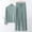 Mint Green, variant on Blmnix Bamboo Pajamas Pajama Set Modal Pajamas Sleepwear Sets Pajamas Wide-Leg Mock Neck Pink Long Sleeve Full Pajama Shorts Women,XXL