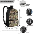 thumbnail image 5 of Yuyamidu Duck Camo Kids Backpack for Boys Girls 8-12 Elementary Middle School Bookbag Large Capacity Backpacks 17 Inch School Bags 5Th Grade Book Bags with 2 Sides Bottle Pockets, 5 of 6