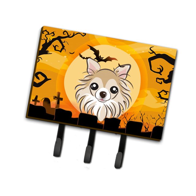 ""Caroline'S Treasures Bb1809Th68 Correa O Llavero Para Chihuahua De Halloween, Grande, Multicolor""