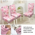 thumbnail image 4 of Halloween Chair Covers Set of 4, Cute Pumpkin Ghost Dining Chair Protectors, Pink Elastic Removable Washable Boo Dining Chair Covers, Suitable for Halloween Kitchen Restaurant Holiday Decor, 4 of 6