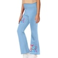 thumbnail image 2 of DISNIMO Blue Axolotl Girls Flare Leggings Cross High Waisted Yoga Pants Kids Bell Bottom Leggings with Pockets Size 11-12 for Kids Wide Leg Flare Leggings for Girls Bell Bottoms, 2 of 7
