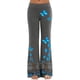 thumbnail image 3 of Pantalones holgados e informales con estampado de mariposas para mujer, de verano, de Europa y Estados Unidos, estilo informal y cómodo, 3 of 5