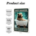 thumbnail image 3 of Vintage Get Naked Unless You are Just Visiting Don't Make It Weird Bear Tin Sign, Bears Bathroom Art Print, Bears Wall Art Decor, Bears Home Wall Art Tin Signs, New Home Gift 8x12 Inch, 3 of 6