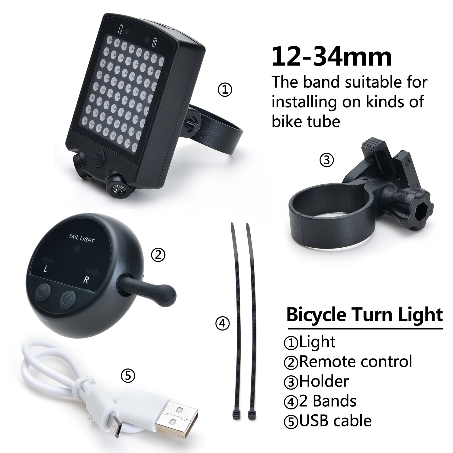 rc bicycle signal light