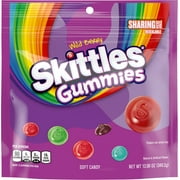 Skittles Gummies Wild Berry Summer Candy, Sharing Size - 12 oz Bag