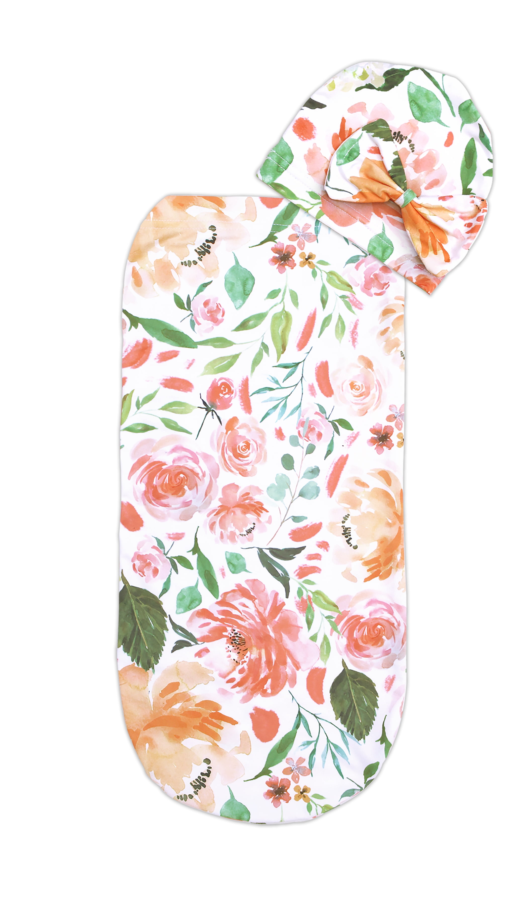 Itzy Ritzy Cocoon and Hat Swaddle Set, Cutie Cocoon Includes Name