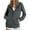 #AJJ23 Dark Gray, variant on Aloohaidyvio Ribbed Zip Up Hoodies for Women No Boundaries Fall Drawstring Cute Jacket Oversized Casual Sweatshirts with Pocket