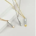thumbnail image 2 of Be Kind Of A B Necklaces For Women, To Best Friends Sorority Sisters Inspirational  Tubes Pendant With Hidden Message Stainless Steel Band Friendship Gift Jewelry, 2 of 8
