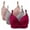 Pink,Red,Gray, variant on qolati 2Pcs Everyday Bras for Women Adjustable Straps Soft Floral Wireless Push Up Sports Bras Seamless Comfortable Full-Coverages No Underwire Bralette T-Shirt Bra