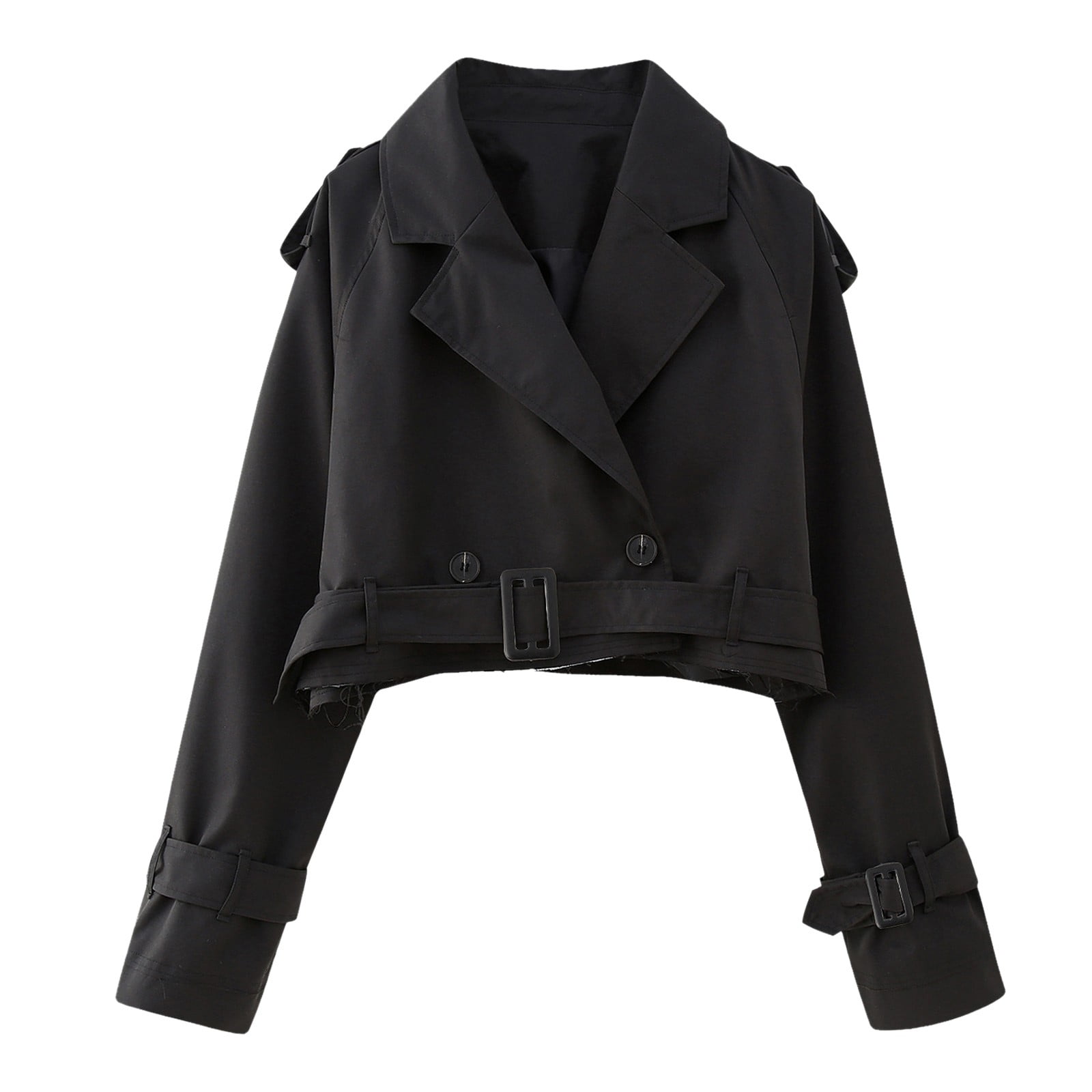 【美品】 DEVICE COAT DUAL POINT / Black（3） Chrisuno Womens Double Breasted Trench Coat Mid-Length