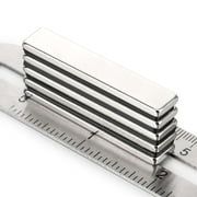 Spencer 10PCS Strong Rare Earth Neodymium Magnets Heavy Duty Bar Magnets Powerful Permanent Rectangular Magnets - 50 x 10 x 3 mm