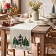 thumbnail image 4 of Smile Christmas Trees Winter Table Runner 13 x 72 Inch, 4 of 7