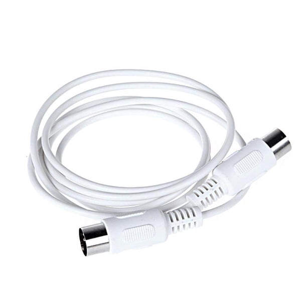 Kearding Línea de edición Cable doble de cinco pines Teclado electrónico Accesorios para instrumentos musicales 1.5 M 3 M Cable MIDI Cables de audio/vídeo Blanco 1.5 millones