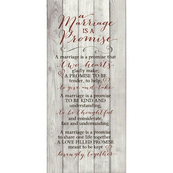 A Marriage Is A Promise…New Horizons Wood Plaque