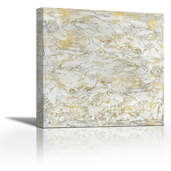 Textural with Gold II - Contemporary Fine Art Giclee on Canvas Gallery Wrap - wall décor - Art painting - 36 x 36 Inch - Ready to Hang