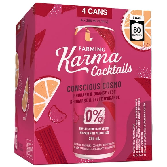 Mocktail Conscious Cosmo 0% Alc 4x285ml