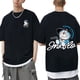 thumbnail image 3 of Camisetas de algodón con estampado de gato de dibujos animados para hombre, Tops de manga corta, camisetas informales de gran tamaño, camiseta Y2K con cuello redondo, Verano, 3 of 4