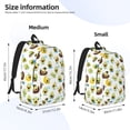 thumbnail image 3 of Honeii Funny Avocado In Mexican Clothes Print Canvas College Laptop Backpack, Durable Rucksack Travel Notebook Bag School Backpack Book Bag for Men Women-Small, 3 of 7